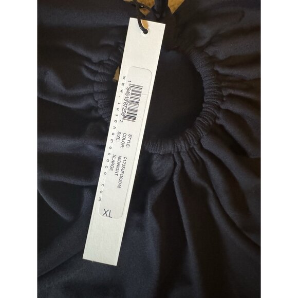 Susana Monaco Maxi Keyhole Dress XL Extra Large Navy Blue Bodycon NEW - Picture 10 of 10